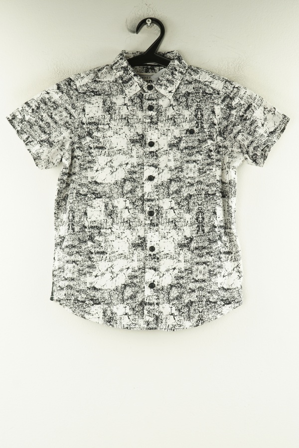 Koszula biało-czarna - DUDES zdjęcie 1