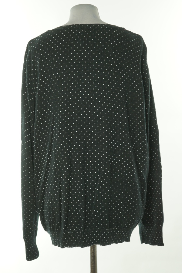 Kardigan czarny w białe kropki - BRAK METKI Z NAZWĄ PRODUCENTA zdjęcie 2