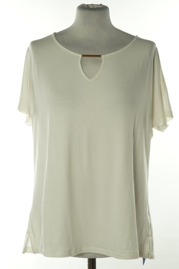 Bluzka śmietankowa z wycięciem - M&S zdjęcie 1