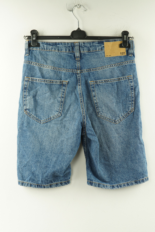 Krótkie spodenki niebieskie jeansowe - LAGER 157 zdjęcie 2