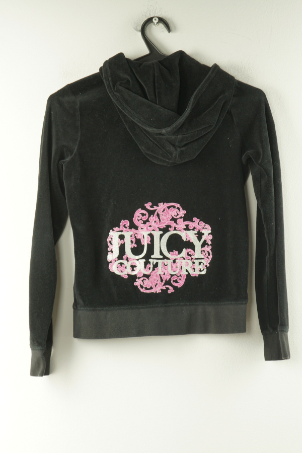 Bluza czarna gładka na suwak  - JUICY COUTURE zdjęcie 2