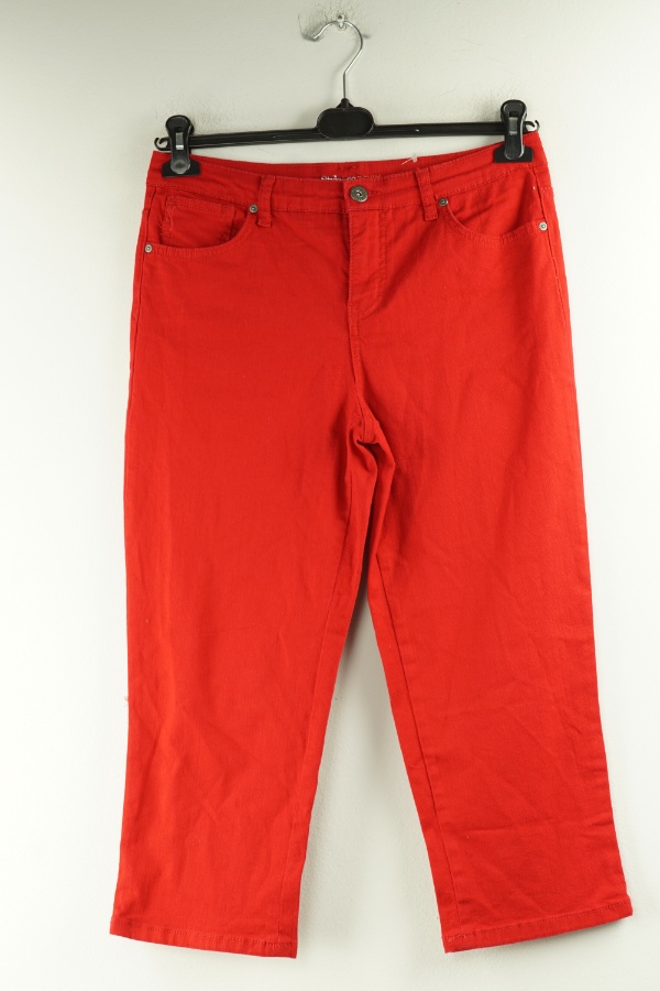 Spodnie czerwone jeansowe - DENIM CO zdjęcie 1