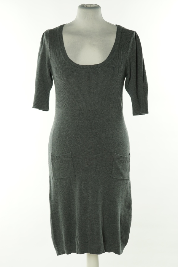 Sukienka szara sweterkowa - CANARD zdjęcie 1