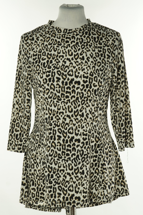 Bluzka biała w czarne cętki - STELLA zdjęcie 1