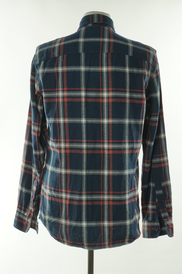 Koszula granatowa w kratkę - JACK&JONES zdjęcie 2