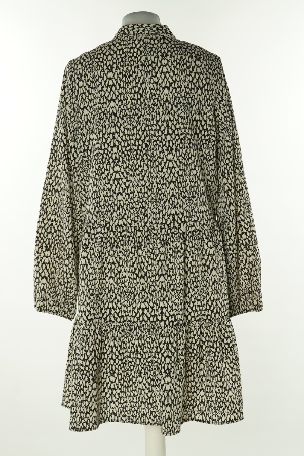 Sukienka czarno-biała w ciapkę - DUNNES zdjęcie 2