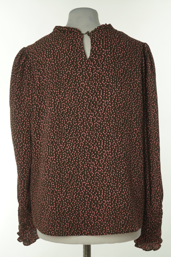 Bluzka brązowa w różowe ciapki - NEXT zdjęcie 2