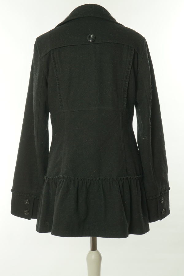 Płaszcz czarny(52%WEŁNY) - ONLY zdjęcie 2