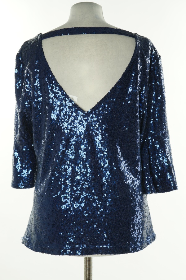 Bluzka niebieska cekinowa - JANE NORMAN zdjęcie 2