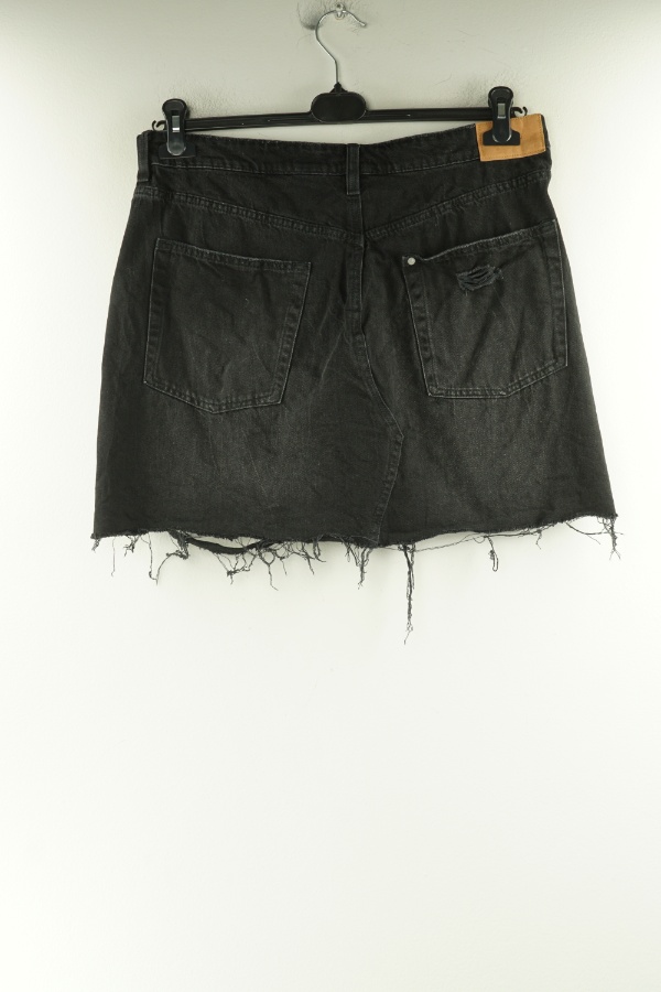 Spódnica ciemnoszara jeansowa - H&M zdjęcie 2