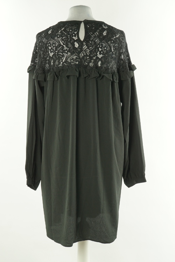 Sukienka czarna z koronkową górą - BRAVE SOUL zdjęcie 2