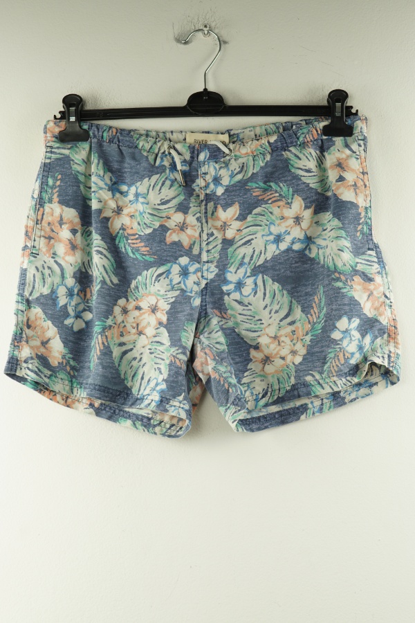 Kąpielówki granatowe w kwiatki - RIVER ISLAND zdjęcie 1