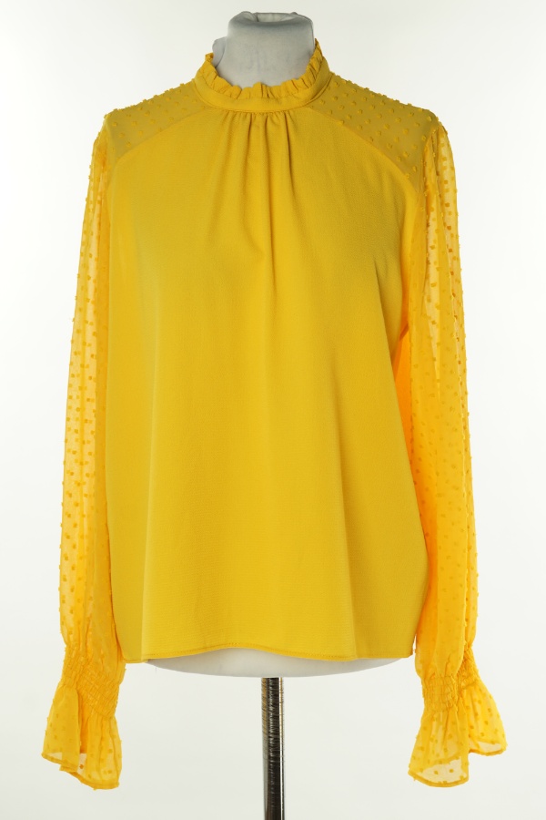 Bluzka żółta z prześwitującymi rękawami - PRIMARK zdjęcie 1