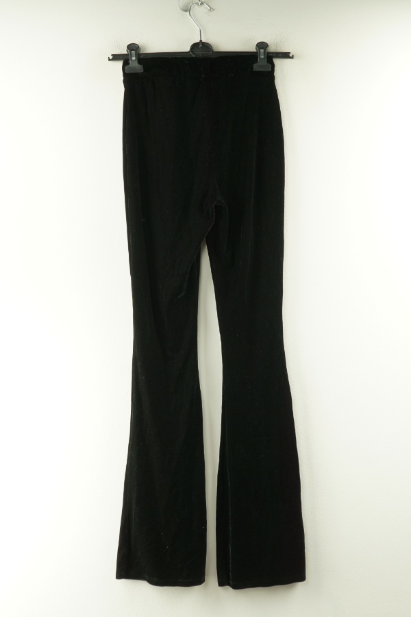 Spodnie czarne welurowe dzwony - PRIMARK zdjęcie 2