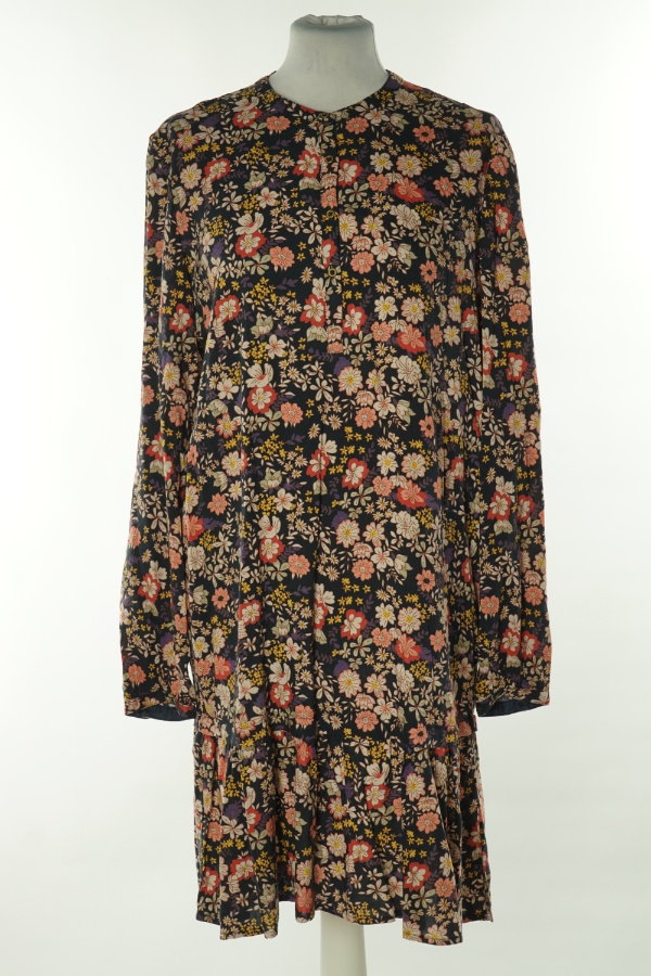 Sukienka fioletowa w kwiatki - EDC zdjęcie 1