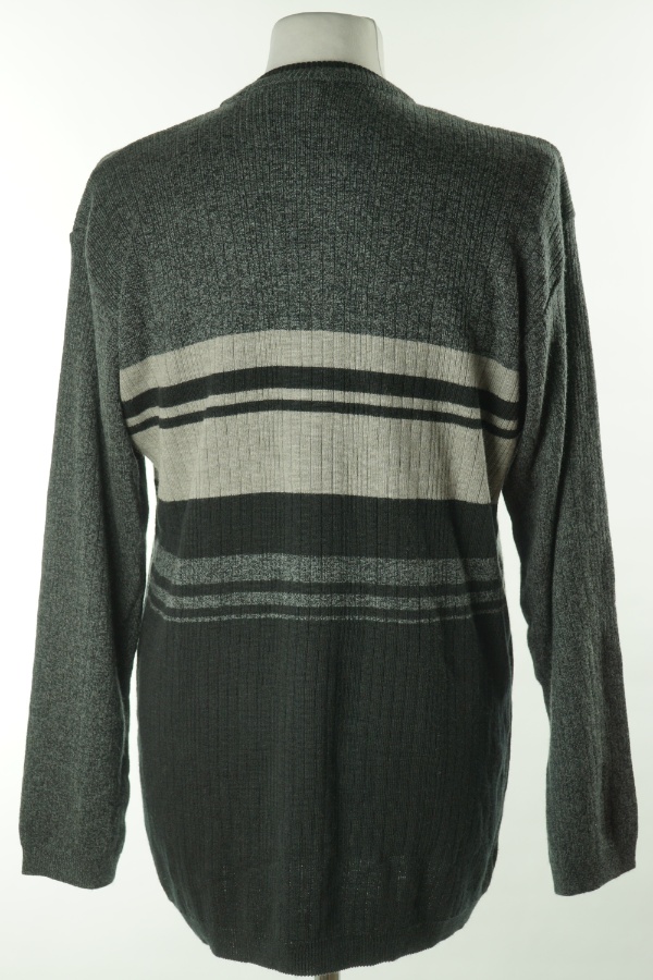 Sweter szaro - grafitowy w paski - TCM zdjęcie 2
