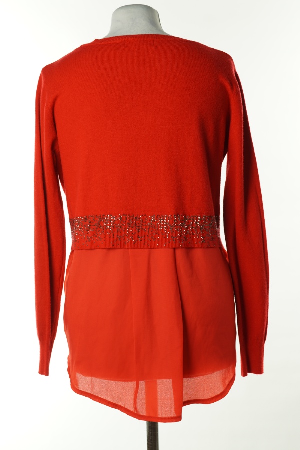 Sweter czerwony - ENZORIA zdjęcie 2