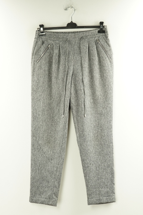 Spodnie szare z ozdobnymi suwakami - PRIMARK zdjęcie 1