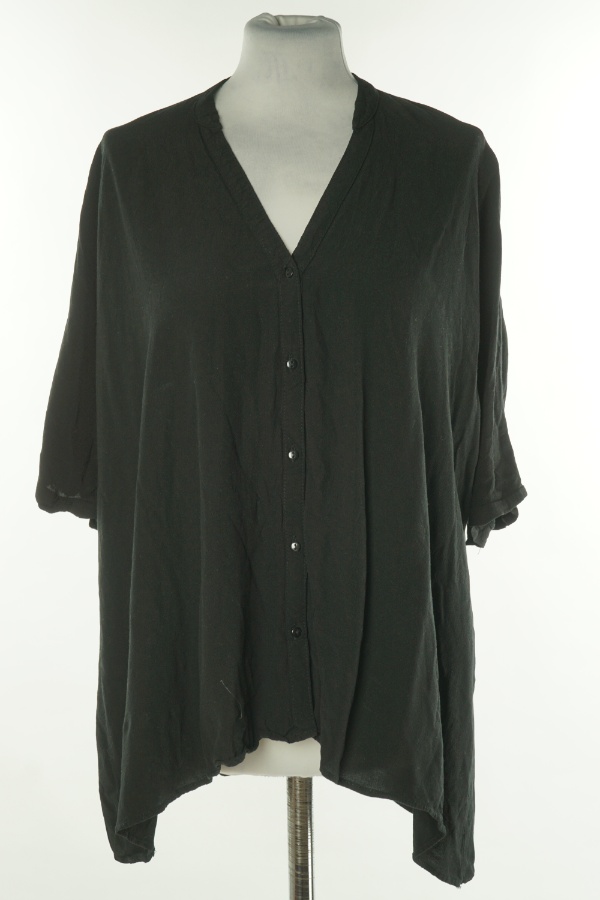 Koszula czarna wiskozowa, ZARA - ZARA zdjęcie 1