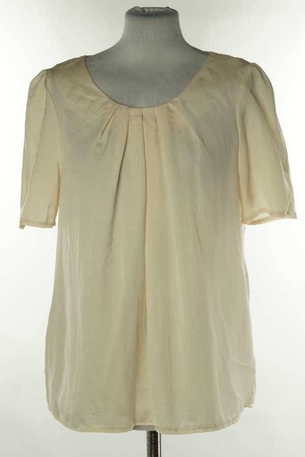 Bluzka beżowa a'la satyna - DUNNES zdjęcie 1