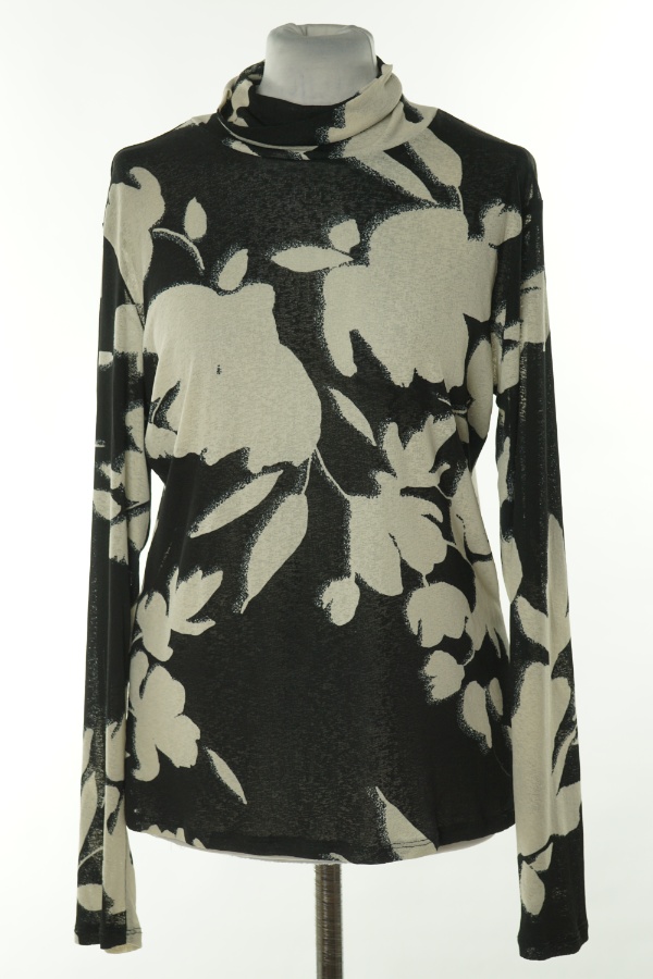 Bluzka cienka czarno-kremowa - LINDEX zdjęcie 1