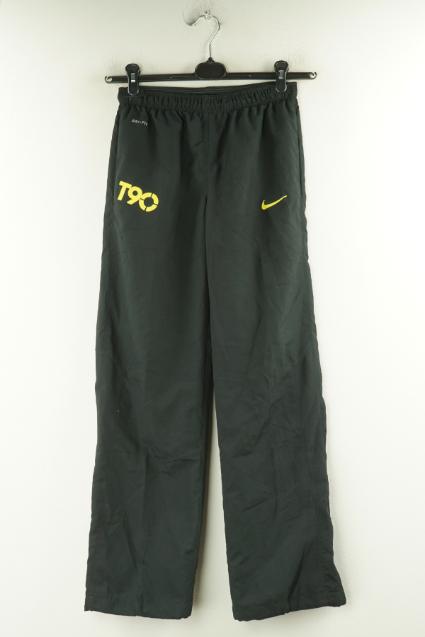 Spodnie czarne sportowe z żółtymi wstawkami - NIKE zdjęcie 1