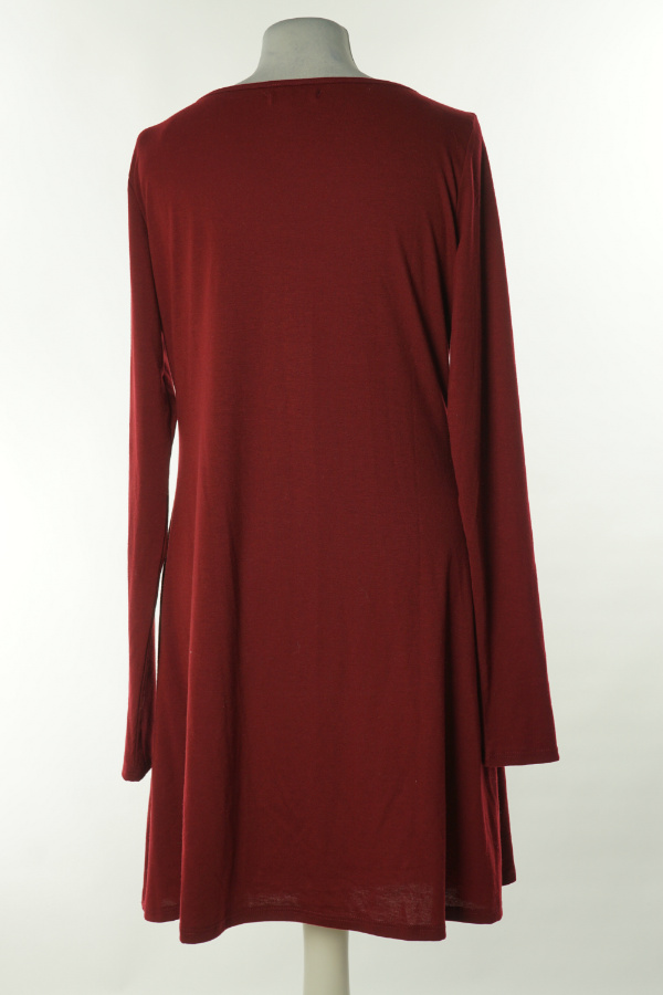 Sukienka bordowa gładka - SINSAY zdjęcie 2