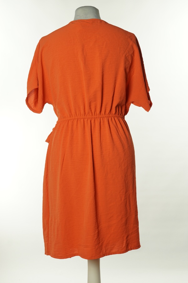 Sukienka pomarańczowa wiązana - NIAY zdjęcie 2