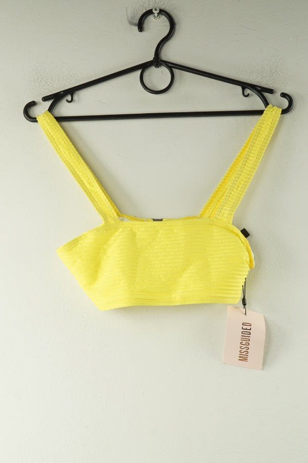 Góra od bikini żółta - MISSGUIDED zdjęcie 1