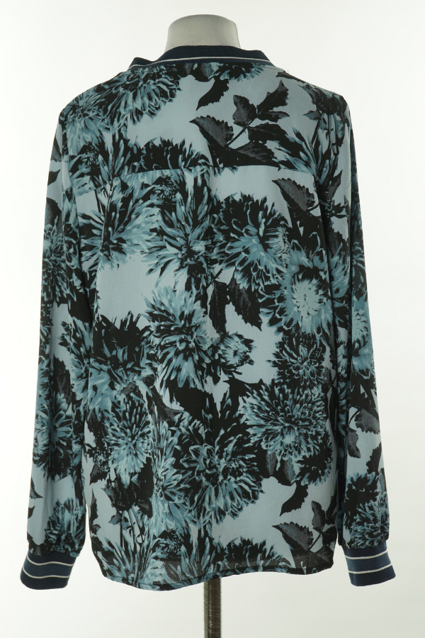 Bluzka niebieska w kwiaty - KAFFE zdjęcie 2