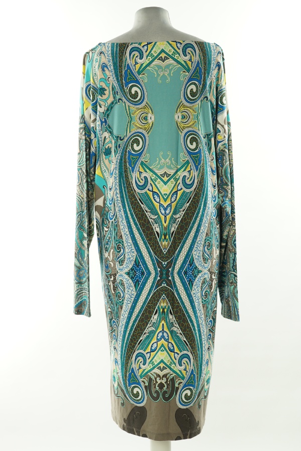 Sukienka niebieska wzorzysta - MORE&MORE zdjęcie 2