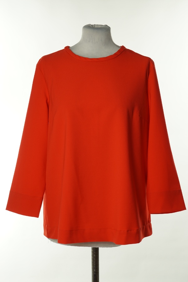 Bluzka czerwona z suwakiem z tyłu - ESMARA zdjęcie 1
