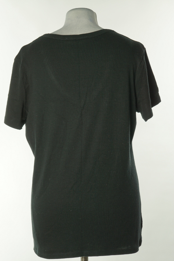 Koszulka czarna z dekoldem V - M&S zdjęcie 2