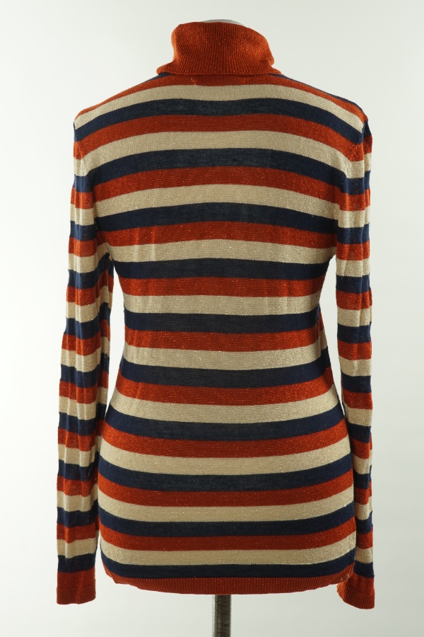 Sweter golf cienki w paski - ONLY zdjęcie 2