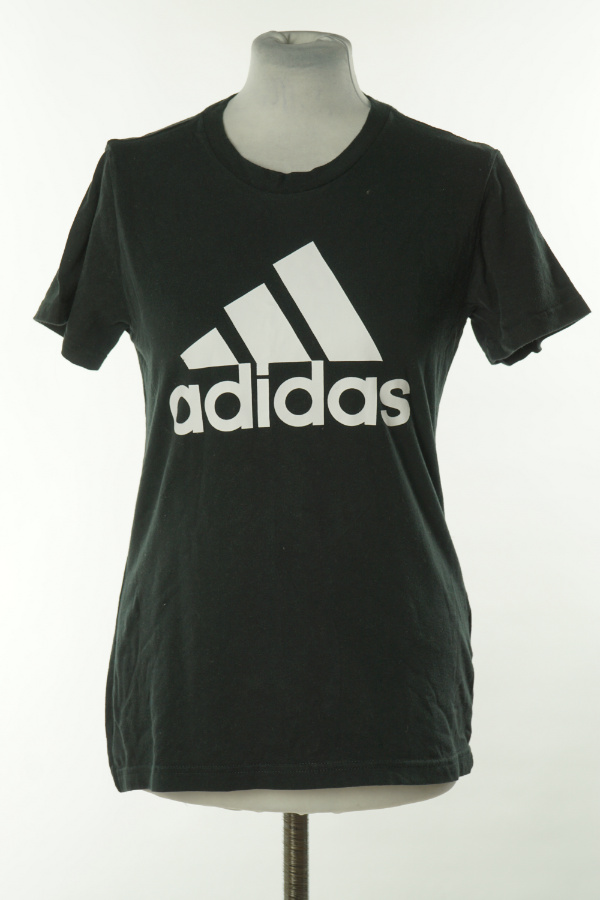 Koszulka czarna ADIDAS - ADIDAS zdjęcie 1