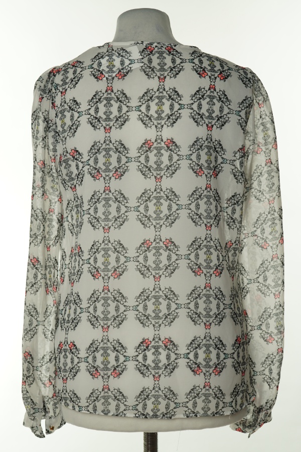 Bluzka prześwitująca biała w motyle - PRIMARK zdjęcie 2