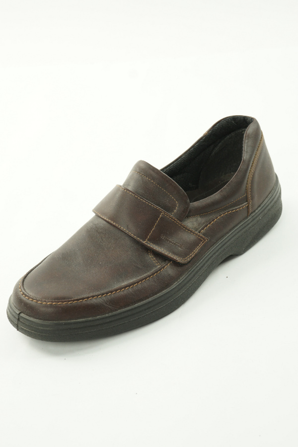 Buty brązowe skórzane - AMBRE zdjęcie 1
