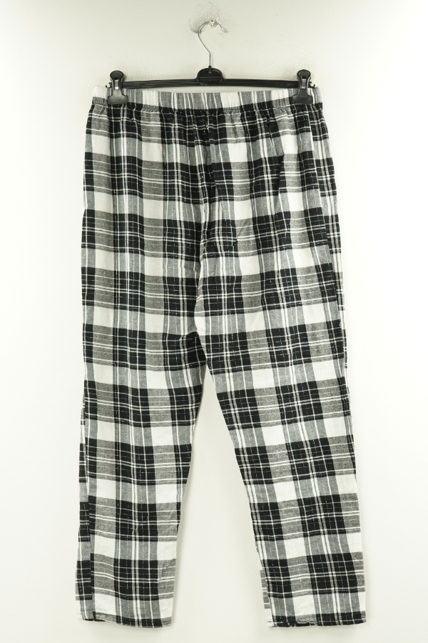 Spodnie piżamowe biało - czarne kraciaste - PRIMARK zdjęcie 2