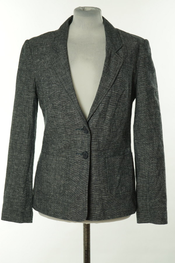 Marynarka grafitowa z lnem (52%) - TU zdjęcie 1