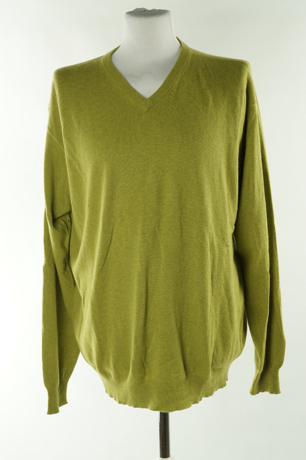 Sweter zielony , w składzie wełna merino (40%), kaszmir (10%) i angora (7%) - CHRISTIAN BERG zdjęcie 1