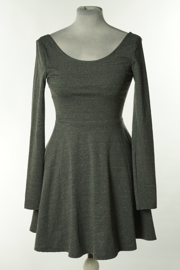 Sukienka szara rozkloszowana, H&M - H&M zdjęcie 1