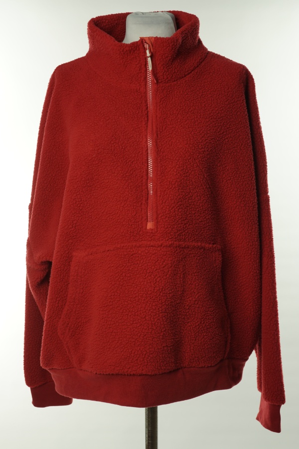 Bluza ciemnoczerwona baranek - DUNNES STORES zdjęcie 1