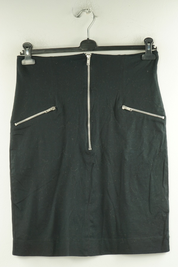 Spódnica czarna z ozdobnymi suwakami - LINDEX zdjęcie 1