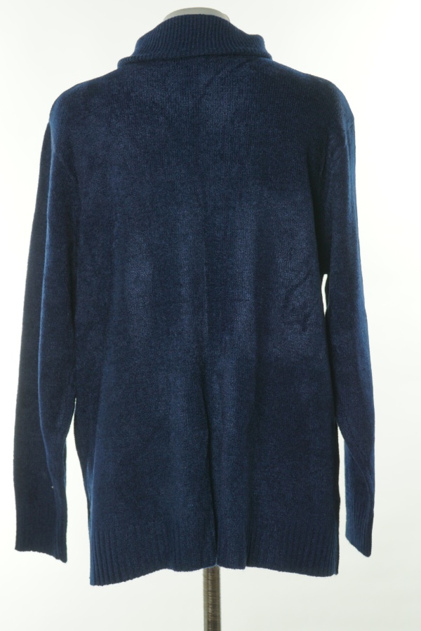 Sweter granatowy(35%wełny) - MODE HALYN COLLECTION zdjęcie 2