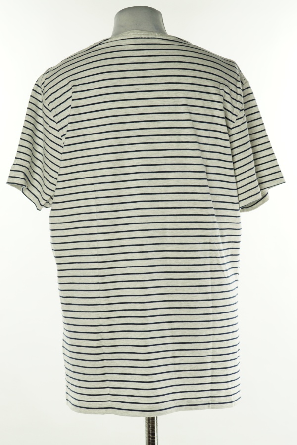 Koszulka szara w granatowe paski - BLÄCK zdjęcie 2