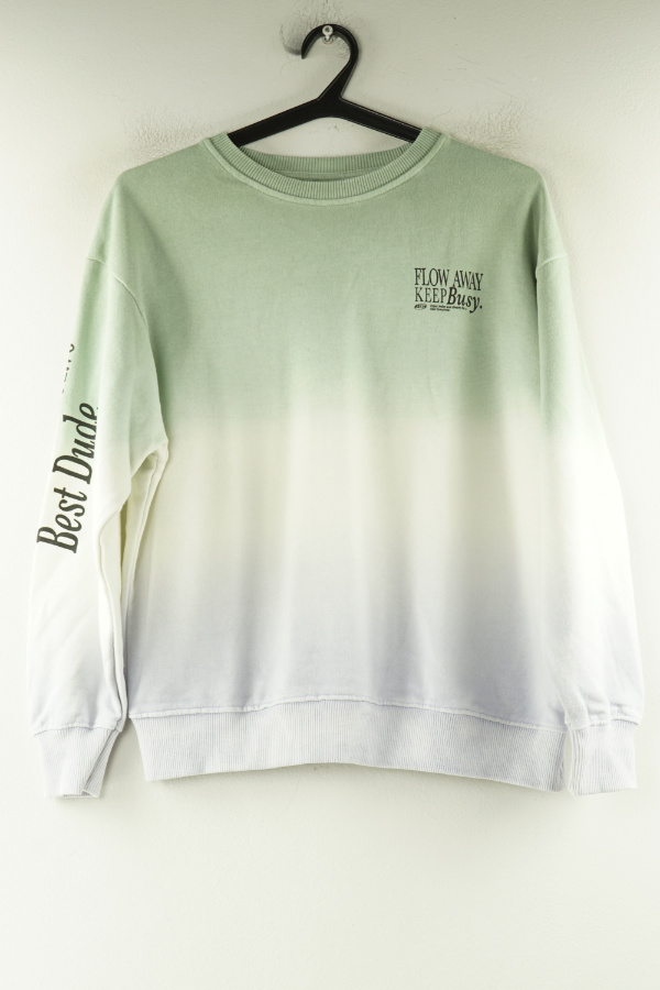 Bluza zielono - liliowa - ZARA zdjęcie 1
