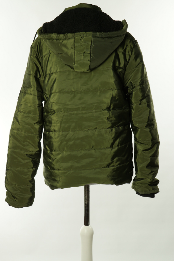 Kurtka zielona z kapturem - COLLECTION zdjęcie 2