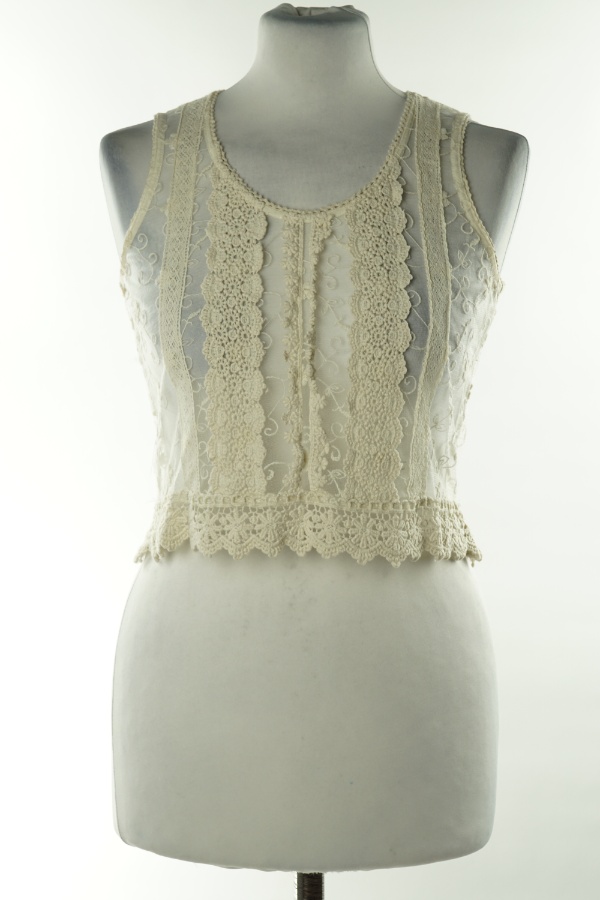 Top kremowy koronkowy - PARISIAN COLLECTION zdjęcie 1