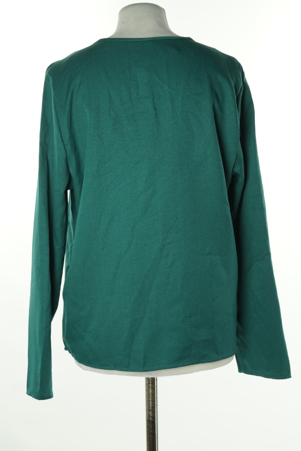 Bluzka zielona z długim rękawem - SHEIN zdjęcie 2