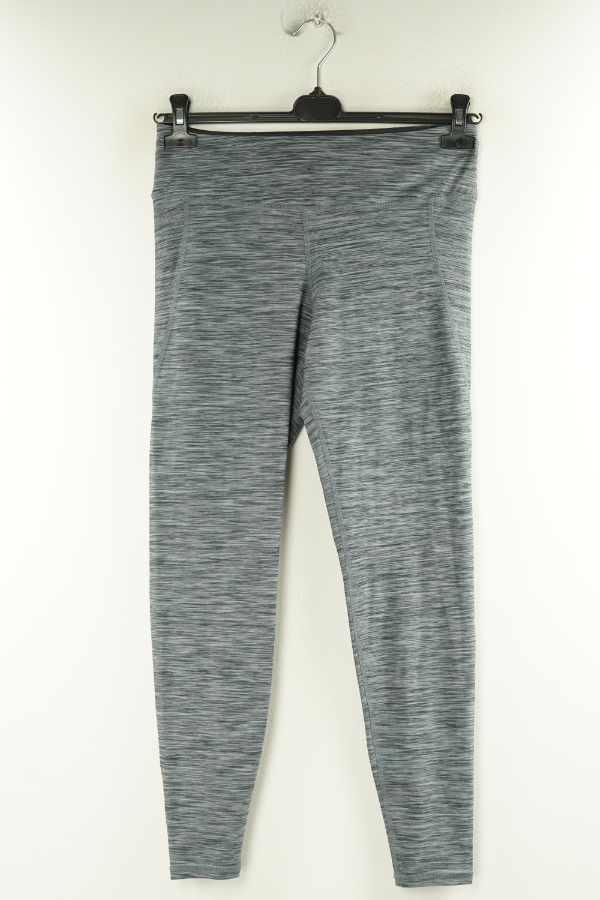 Legginsy szare melanż sportowe - H&M zdjęcie 1